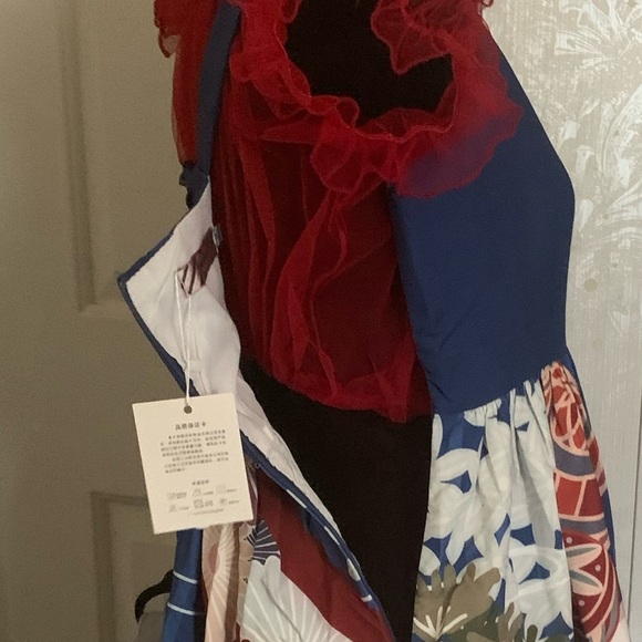 NWT Magic Tea Party’s White Crane Gratitude Lolita JSK with KC, Belt, and Clip - Picture 7 of 15